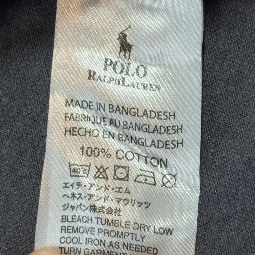 Polo Ralph Lauren Big Pony Polo Mens Medium Grey Good Custom Slim‎ Fit Cotton